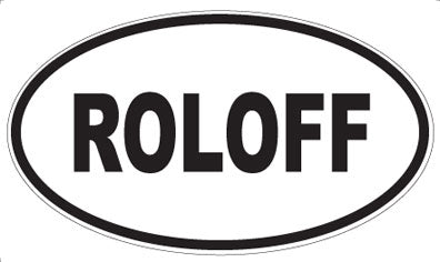 ROLOFF - Oval Sticker