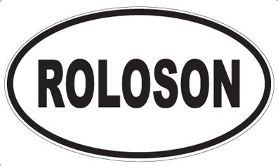 ROLOSON - Oval Sticker