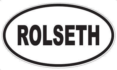ROLSETH - Oval Sticker