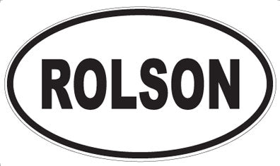 ROLSON - Oval Sticker