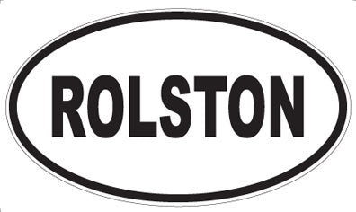 ROLSTON - Oval Sticker