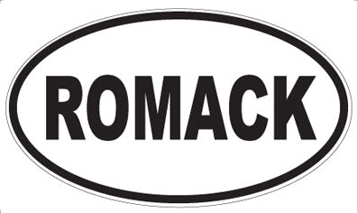 ROMACK - Oval Sticker
