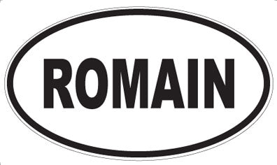 ROMAIN - Oval Sticker