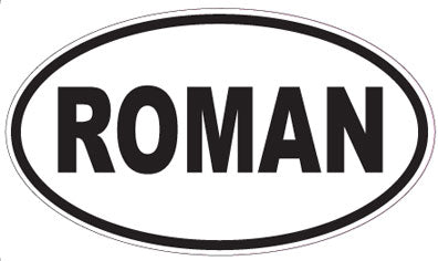 ROMAN - Oval Sticker