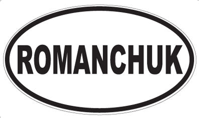 ROMANCHUK - Oval Sticker