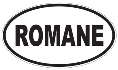 ROMANE - Oval Sticker