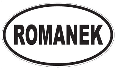 ROMANEK - Oval Magnet