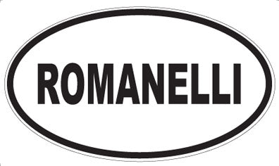 ROMANELLI - Oval Sticker