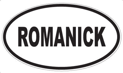 ROMANICK - Oval Sticker