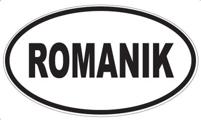 ROMANIK - Oval Magnet