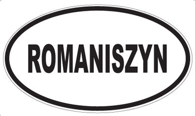 ROMANISZYN - Oval Sticker