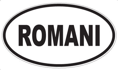 ROMANI - Oval Magnet