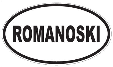 ROMANOSKI - Oval Sticker