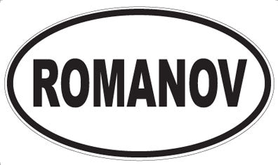 ROMANOV - Oval Sticker