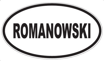 ROMANOWSKI - Oval Magnet