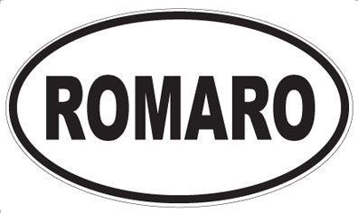 ROMARO - Oval Sticker