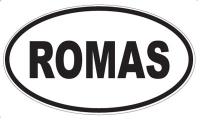 ROMAS - Oval Sticker