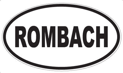 ROMBACH - Oval Sticker