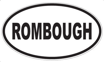 ROMBOUGH - Oval Sticker