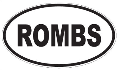 ROMBS - Oval Sticker