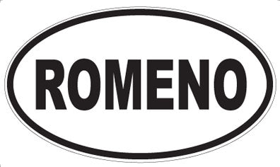 ROMENO - Oval Sticker