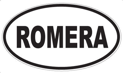 ROMERA - Oval Sticker