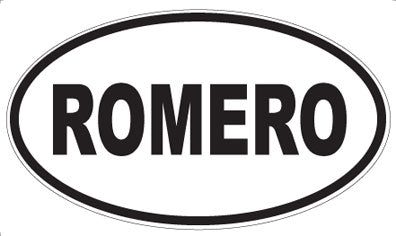 ROMERO - Oval Magnet