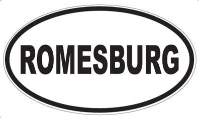 ROMESBURG - Oval Sticker