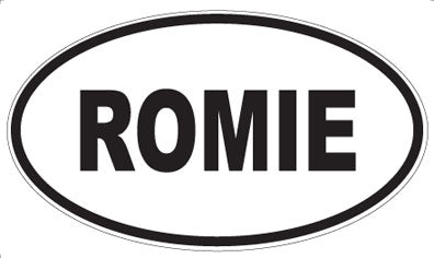 ROMIE - Oval Sticker
