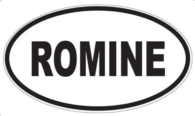 ROMINE - Oval Sticker