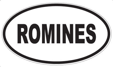 ROMINES - Oval Sticker