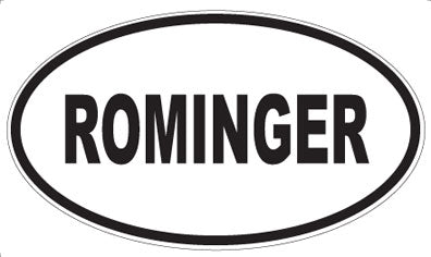 ROMINGER - Oval Sticker