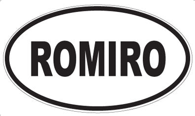 ROMIRO - Oval Sticker