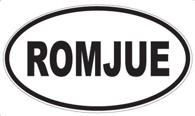 ROMJUE - Oval Sticker
