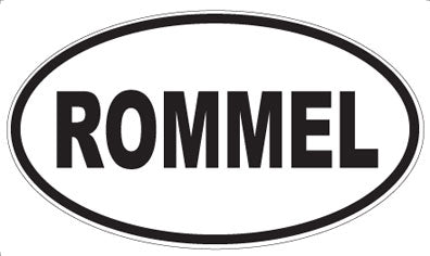 ROMMEL - Oval Sticker