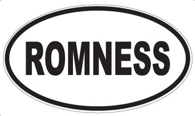 ROMNESS - Oval Magnet