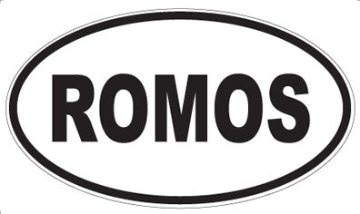 ROMOS - Oval Sticker
