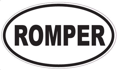 ROMPER - Oval Sticker