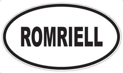 ROMRIELL - Oval Sticker