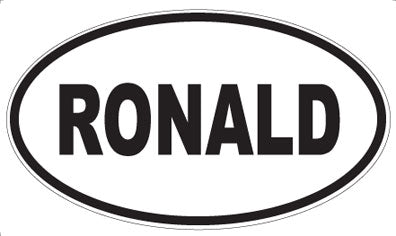RONALD - Oval Magnet