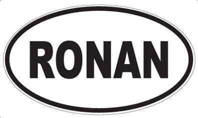 RONAN - Oval Magnet