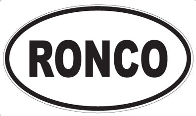 RONCO - Oval Sticker