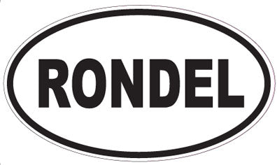 RONDEL - Oval Sticker