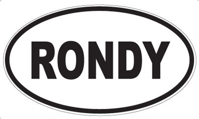 RONDY - Oval Magnet