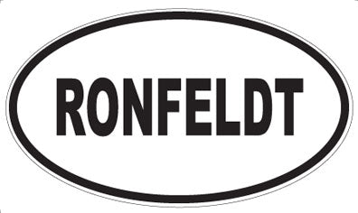 RONFELDT - Oval Sticker