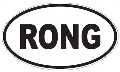 RONG - Oval Sticker