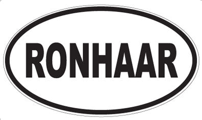 RONHAAR - Oval Sticker