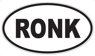 RONK - Oval Magnet