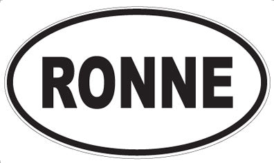 RONNE - Oval Sticker