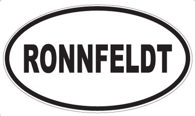 RONNFELDT - Oval Sticker
